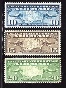 C7-C9 Mint,OG,LH... CV $12.25