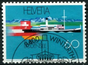 Switzerland Sc#931 Used, 60c bl grn & multi, Euregio Bodensee (1993)