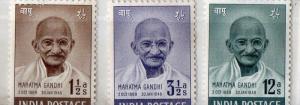 India 1948 Gandhi  SET UP T0 12 AS MM WHITE GUM LITTLE GUM FAULT