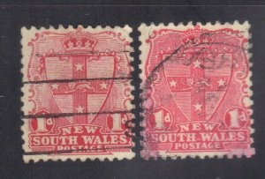 NEW SOUTH WALES SCOTT #110  1p    1899  wmk 12