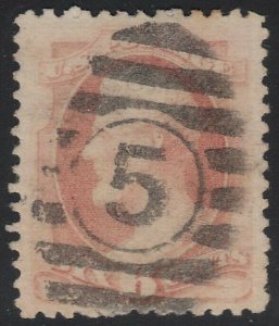 US Scott # 186 6c Lincoln / Used / SON 5