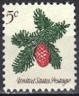 #1257, Single. \Christmas Pine Cone\ MNH. .5 cent