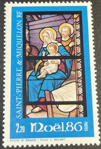 ST. PIERRE & MIQUELON # 486-MINT NEVER/HINGED---SINGLE---1986