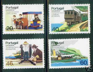 MADEIRA Scott 104-107 transportation set  MNH** 1985 CV$4