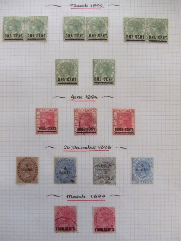 Straits QV 1892-99 overprints