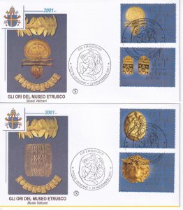 2001 - VATICAN - Scott #1197-1200 - FDC