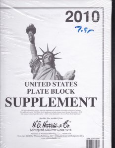 KAPPYS HE HARRIS LIBERTY 1  PLATE BLOCK SUPPLEMENT 2010