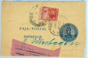 93776 - ARGENTINA - POSTAL HISTORY - Stationery NEWSPAPER WRAPPER Forwarded 1907
