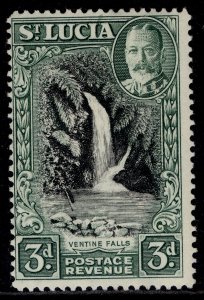 ST. LUCIA GV SG118, 3d black & dull green, M MINT.