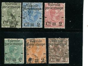 Italy #58-63 Used F-VF