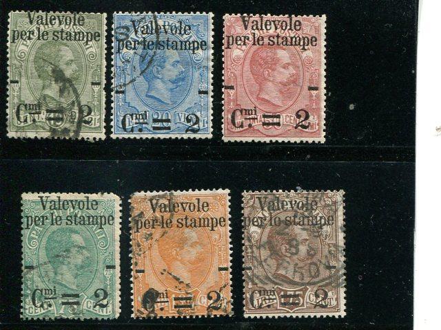 Italy #58-63 Used F-VF