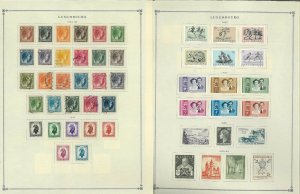 Luxembourg 1944-1999M & U Hinged on Scott International Pages