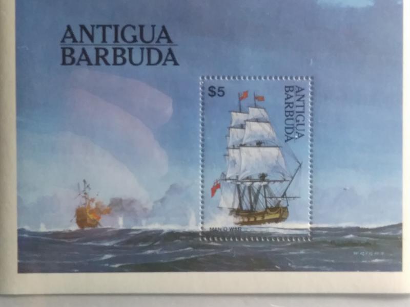 ANTIGUA BARBUDA $ 5.00 SHEETLET MINT NEVER HINGED