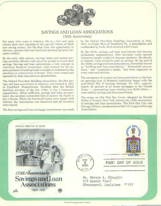 Savings & Loan Associations, FDC's (USHFDC1911)