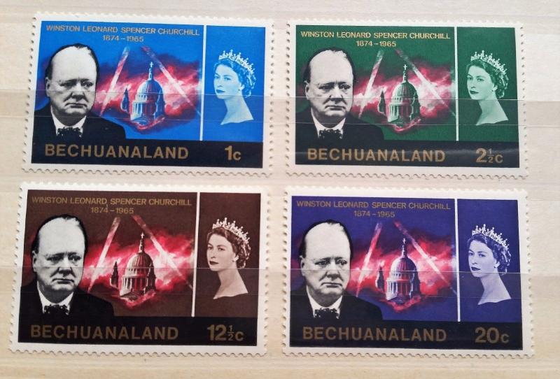 Bechuanaland 1966 Churchill Set  Lightly Mounted Mint. 