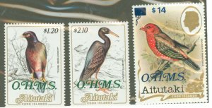 Aitutaki #O38-O40 Mint (NH) Single