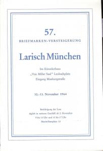 Larish: Sale # 57  -  57. Briefmarken-Versteigerung, A. L...