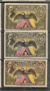 Ecuador C 57-59 MNH 1938 US Constitution 150 Anniv.