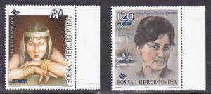 Bosnia and Herzegovina 1996 Europa (2) Notable Women Music Writer  VF/NH(**)