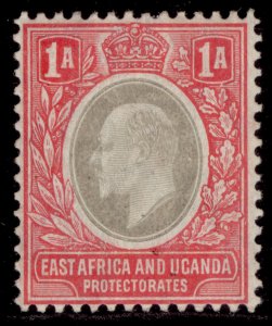 EAST AFRICA and UGANDA EDVII SG18a, 1a grey & red, M MINT. Cat £18. CHALKY