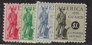 US Scott # PS11-14 Mint LH VF Set of 4