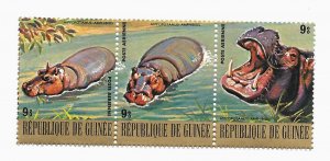 Guinea 1977 - MNH - Strip of 3 - Scott #C139 *