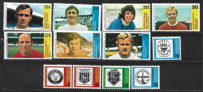 COLLECTION LOT OF 88 SUN SOCCER STAMPS CLEARANCE 3 SCAN