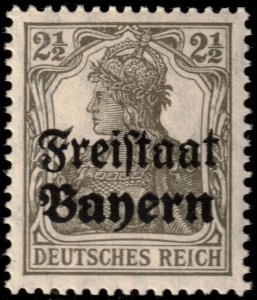 ✔️ GERMANY BAVARIA 1919 - FREI STAAT OVERPRINT - Sc. 176  Mi. 136 - MNH ** [2B2]