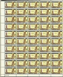 US Stamp 1962 Dag Hammarskjold Yellow Inverted 50 Stamp Sheet Scott #1204