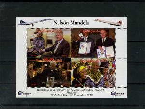 Mali 2013 Concorde-Mandela-Clinton Sheet Perforated mnh.vf