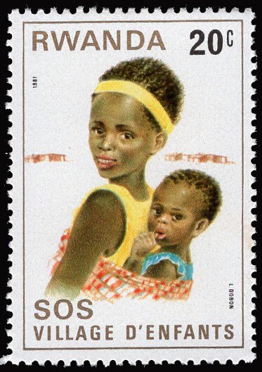 Rwanda 1981 SOS Children’s Village Mother & Child 20c Scott.1019 MNH