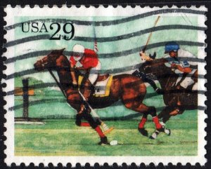 SC#2759 29¢ Sport Horses: Polo Single (1993) Used