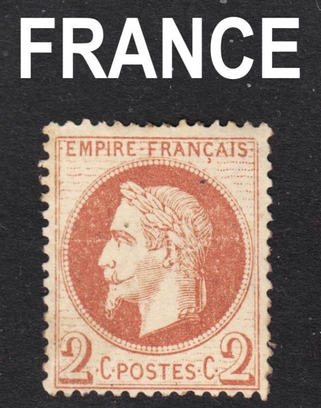 France Scott 30  F+  unused no gum.