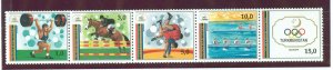 Turkmenistan #22A-22E  Single (Complete Set) (Olympics)