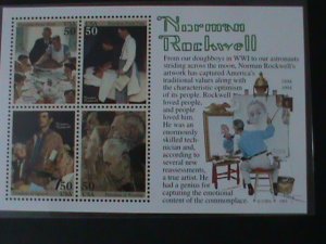 ​UNITED STATES-1994-SC#2840-PAINTING OF NORMAN ROCKWELL S/S MNH-VF-LAST ONE