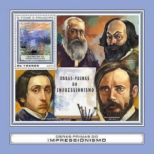 2017 S.Tome&Principe - Masterpieces Of Impressionism. Scott Code: 3448