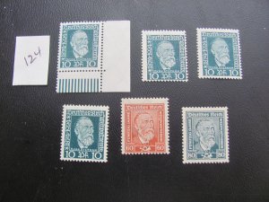 Germany 1924 MNH SC 340-342 LOT- MISSING 20PF. VF 105 EUROS (124)