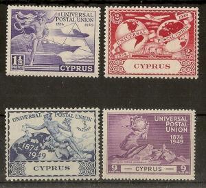 Cyprus 1949 UPU Set Mint