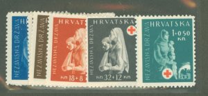 Croatia #B42-B51  Single (Complete Set)