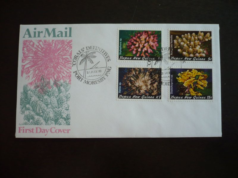 Postal History - Papua New Guinea - Scott# 566-569 - First Day Cover