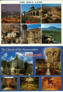 ISRAEL 2009 POPE BENEDICT XVI VISIT HOLY LAND SITES P/CARDS+LABEL # 3