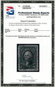 US Stamp #90 Washington 12c - PSE Cert - USED - CV $400.00