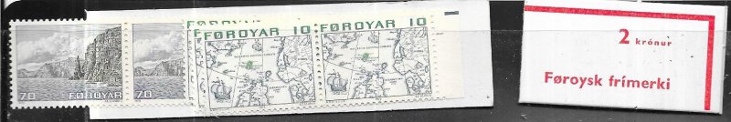 Faroe  Islands #8+11 booklet complete (MNH) CV$5.30