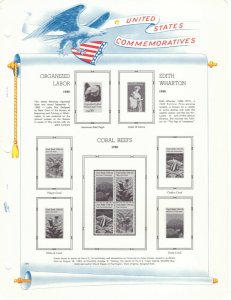 White Ace United States 1980 Stamp Album Pages 186 to 192