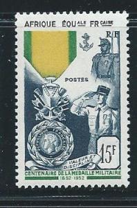 French Equatorial Africa 186 Military Medal single MNH