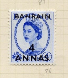 Bahrain GB Stamp Optd 1952-54 Issue Mint Hinged 4a. Surcharged NW-179363