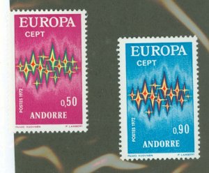 Andorra (French) #210-11 Unused Single (Complete Set)