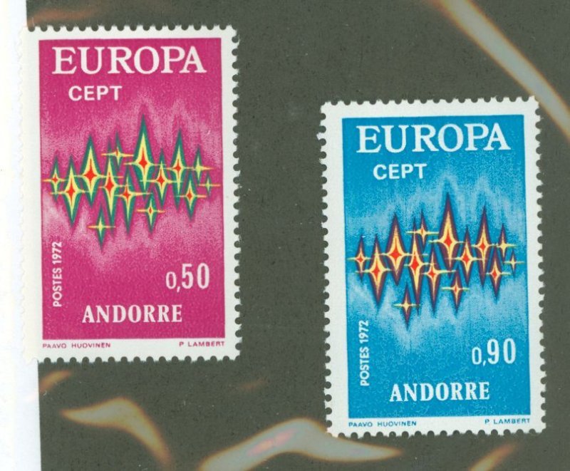 Andorra (French) #210-11 Unused Single (Complete Set)