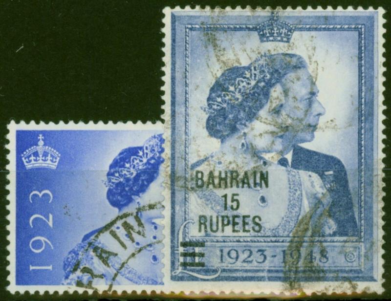 Bahrain 1948 RSW set of 2 SG61-62 Good Used