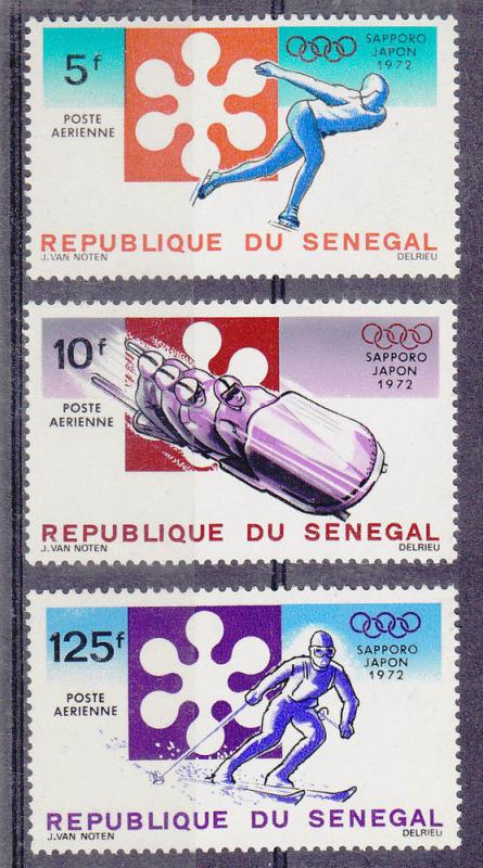 Senegal 1972 Sapporo Olympics (Scott# C107-09) MNH